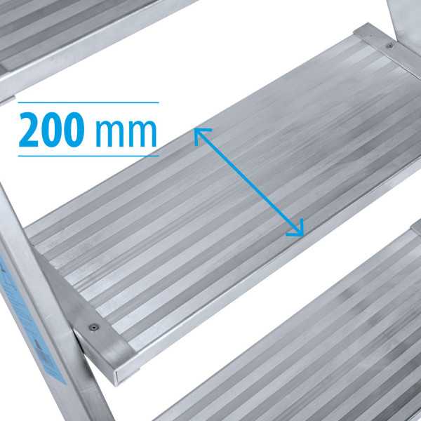 Escalera KTL MAX taburete fijo 45 grados