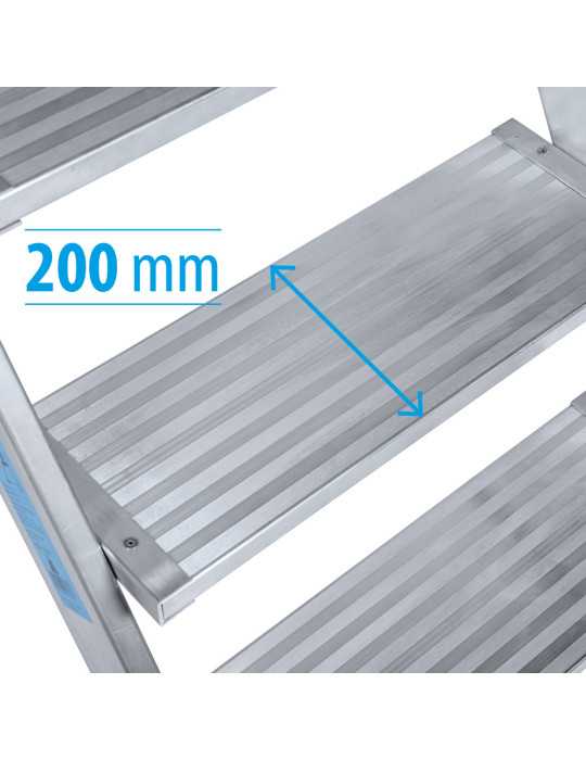 Escalera KTL MAX taburete fijo 45 grados