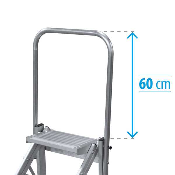 Taburete KTL K-FOLD plegable con barandilla