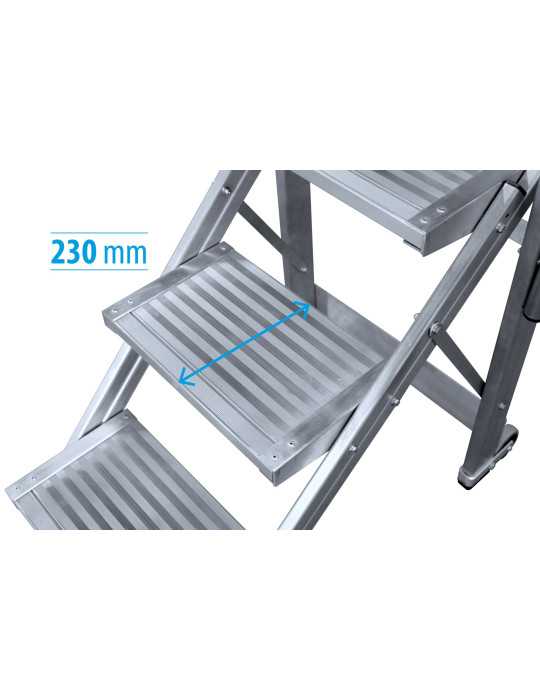 Taburete KTL K-FOLD plegable con barandilla