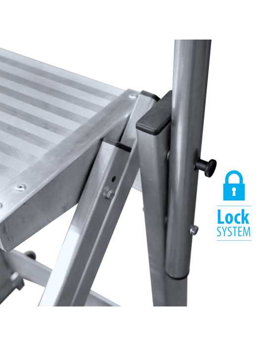 Taburete KTL K-FOLD plegable con barandilla