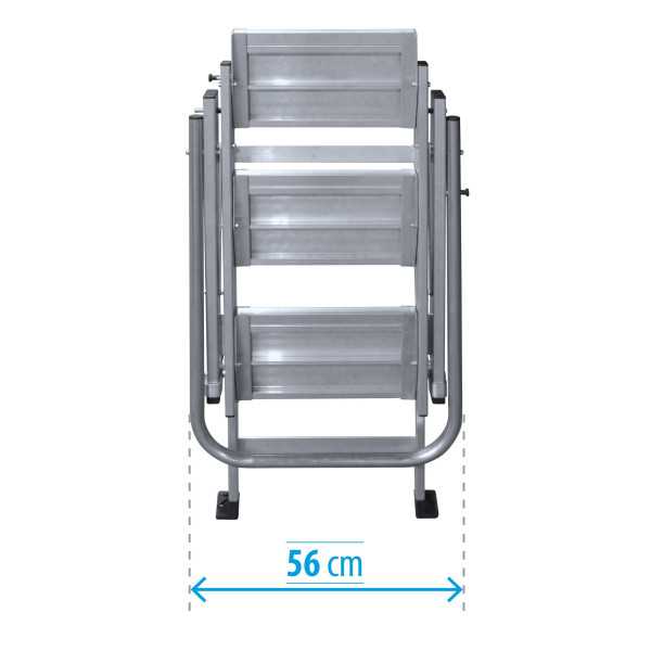 Taburete KTL K-FOLD plegable con barandilla