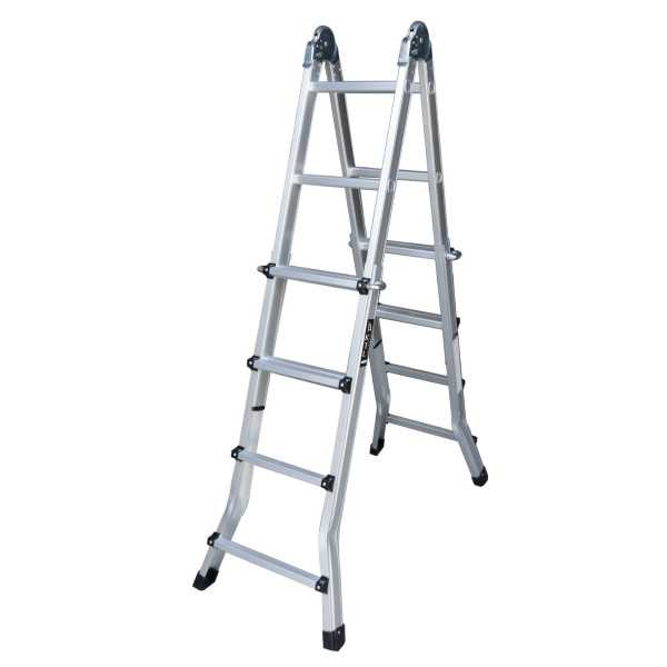 Escalera KTL K1 telescópica multifunción con base