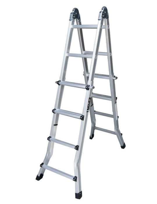Escalera KTL K1 telescópica multifunción con base