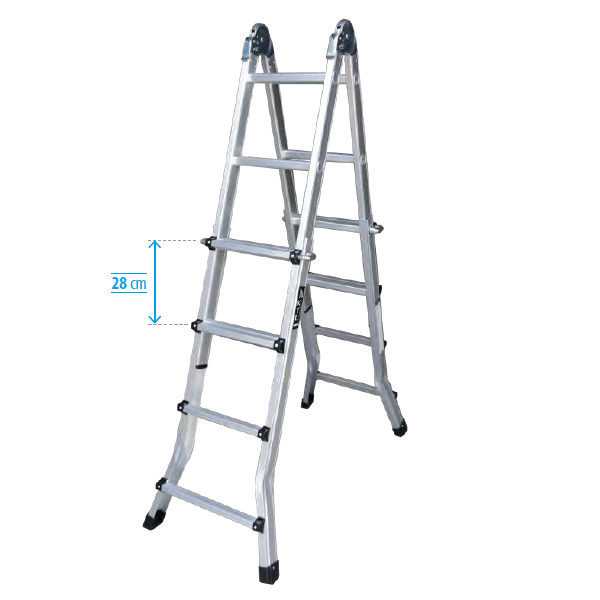 Escalera KTL K1 telescópica multifunción sin base