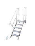 Escalera KTL MAX de acceso con plataforma 45 grados