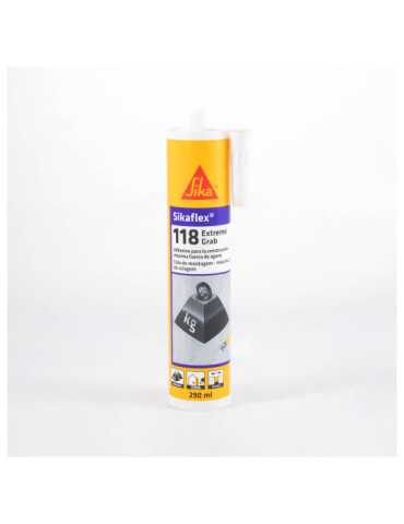 Lote de 4 unidades Sikaflex-118 Extr.Grab blanco 290 ML Cartucho SIKA