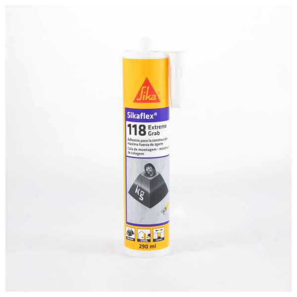 Lote de 4 unidades Sikaflex-118 Extr.Grab blanco 290 ML Cartucho SIKA