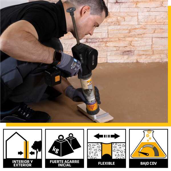 Lote de 4 unidades Sikaflex-118 Extr.Grab blanco 290 ML Cartucho SIKA
