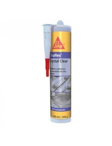 Lote de 4 unidades Sikaflex-112 Crystal Clear 290 ML Cartucho SIKA