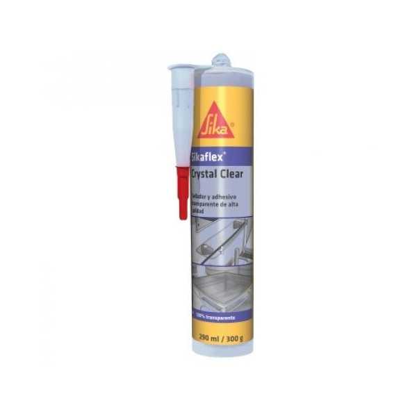 Lote de 4 unidades Sikaflex-112 Crystal Clear 290 ML Cartucho SIKA