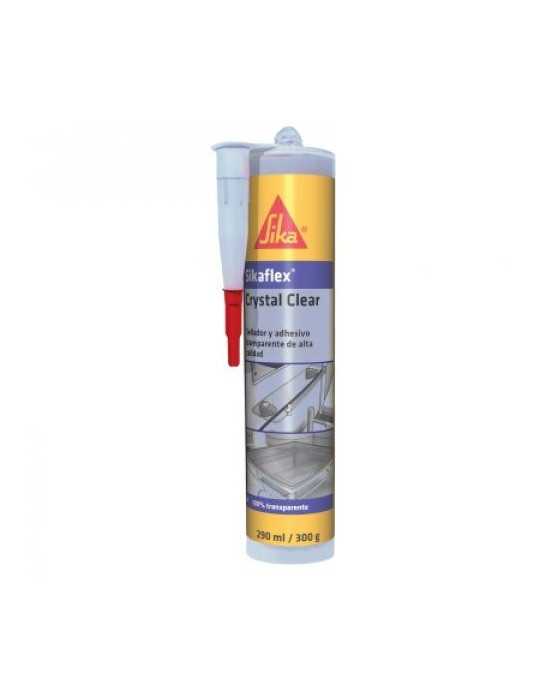 Lote de 4 unidades Sikaflex-112 Crystal Clear 290 ML Cartucho SIKA