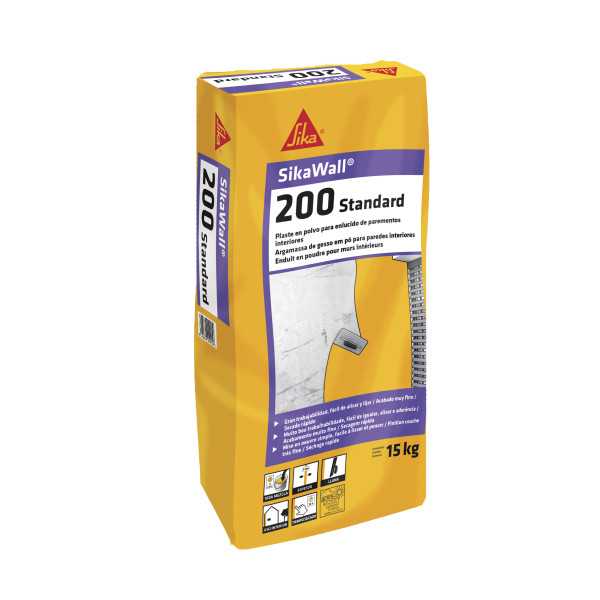 Lote de 3 unidades SikaWall-200 Standard 15 KG Saco SIKA