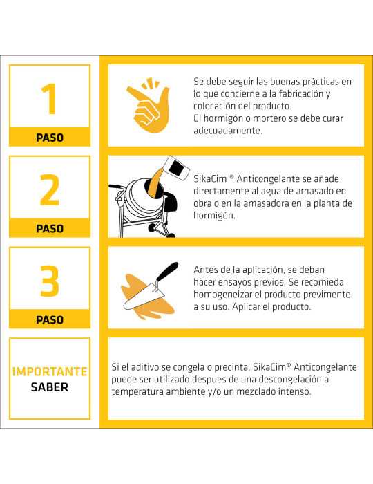 SikaCim Anticongelante 0,5 KG Bolsa SIKA