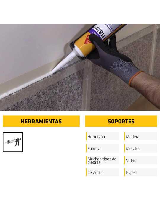Sikaflex-118 Extr.Grab blanco 290 ML Cartucho SIKA