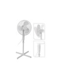 Ventilador De Pie 45W. 3 Velocidades. Color Blanco ELEKTRO3