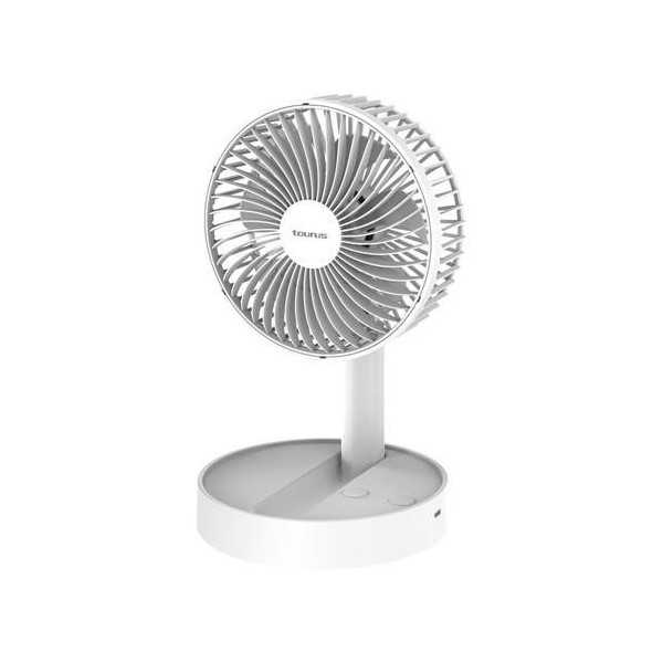 Ventilador Sobremesa Plegable 15Cm diametro Blanco TAURUS