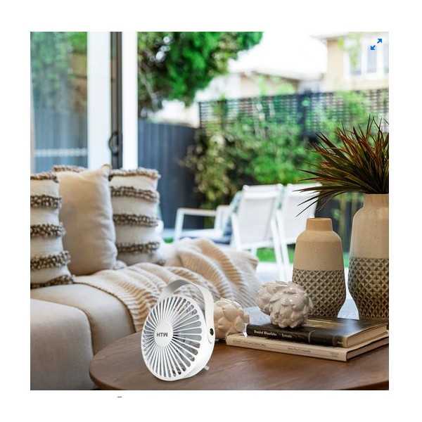 Ventilador De Mesa Mini 5W Blanco Vmi-05Tp HTW