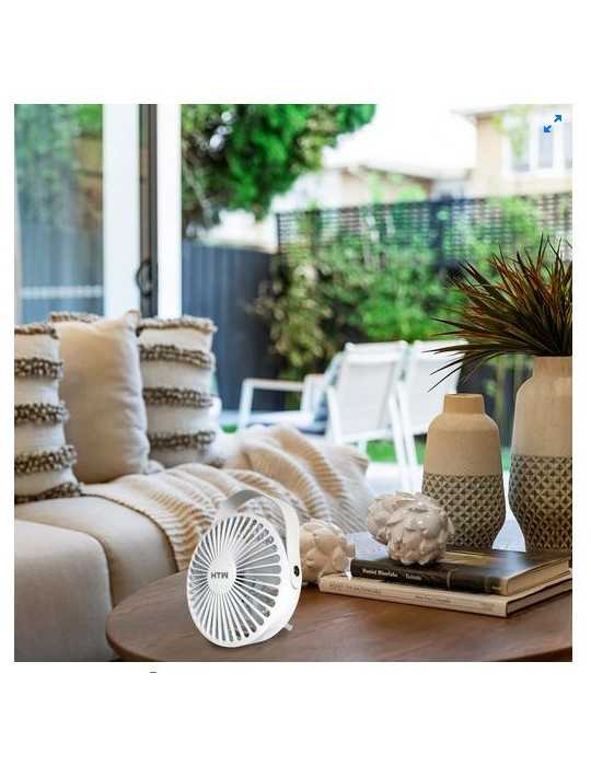Ventilador De Mesa Mini 5W Blanco Vmi-05Tp HTW