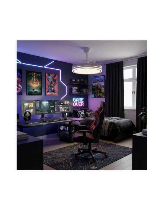 Ventilador Techo Night Evo Dc 60W 3Cct/Dim Bco App CRISTALRECORD
