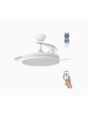 Ventilador Techo Night Evo Dc 60W 3Cct/Dim Bco App CRISTALRECORD