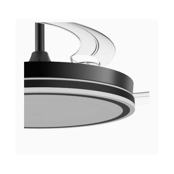 Ventilador Techo Night Evo Dc 60W 3Cct/Dim Negro CRISTALRECORD