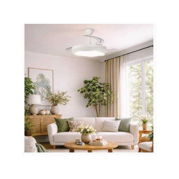 Ventilador Techo Prius Dc 62W 106Cm CCT/Dim Blando CRISTALRECORD
