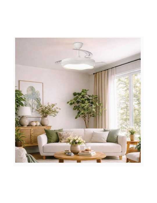 Ventilador Techo Prius Dc 62W 106Cm CCT/Dim Blando CRISTALRECORD