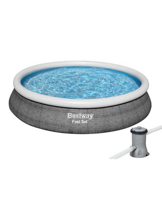 Piscina Autoportante 57313 457X84 C/Depuradora BESTWAY