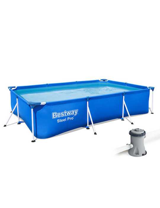 Piscina Estructura Tubo Deluxe 300X201X66 BESTWAY
