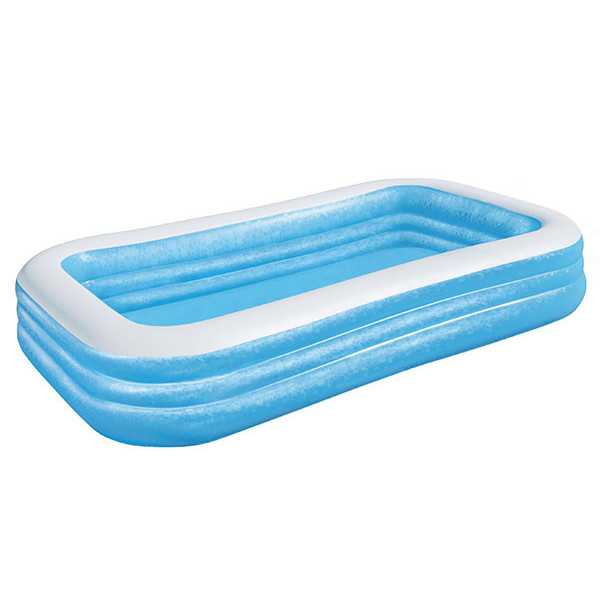 Piscina Hinchable Blue Rect. 305X183X56 6 Años BESTWAY