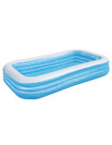 Piscina Hinchable Blue Rect. 305X183X56 6 Años BESTWAY