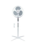 Ventilador Pie Nametil con mando y Temporizador 43Cm 45W Blanco GARSACO
