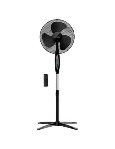 Ventilador Pie Nametil con mando y Temporizador 43Cm 45W Negro GARSACO