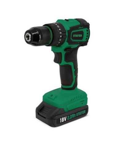 Taladro/percutor/atornillador 18V brushless 1.3895 STAYER
