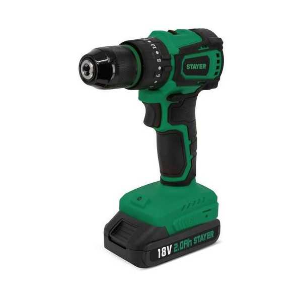 Taladro/percutor/atornillador 18V brushless 1.3895 STAYER