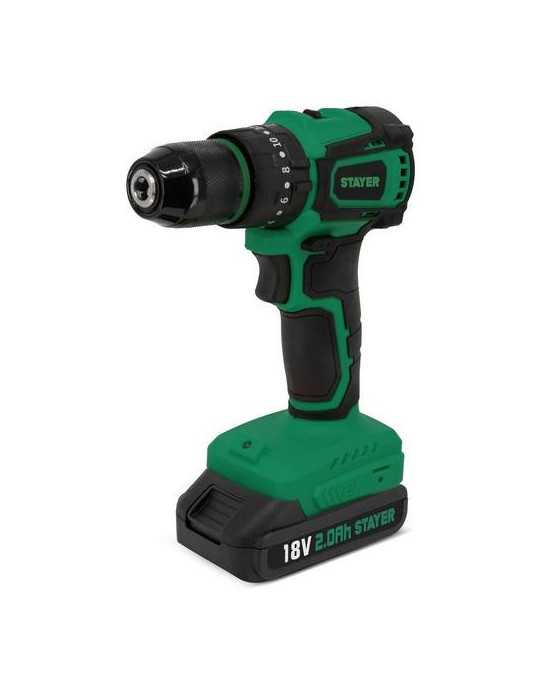 Taladro/percutor/atornillador 18V brushless 1.3895 STAYER