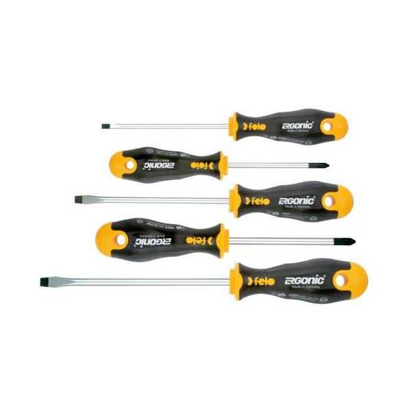 Juego 5 destornilladores ergonic FELO
