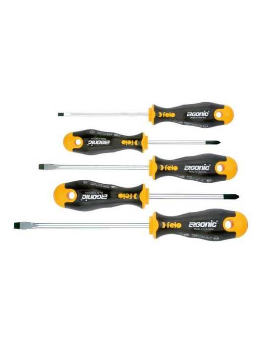 Juego 5 destornilladores ergonic FELO