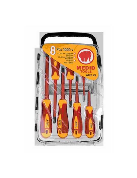 Juego 6 destornilladores aislados WAPE402 MEDID