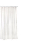 Cortina baño poliester 220X200 blanco anillas TATAY