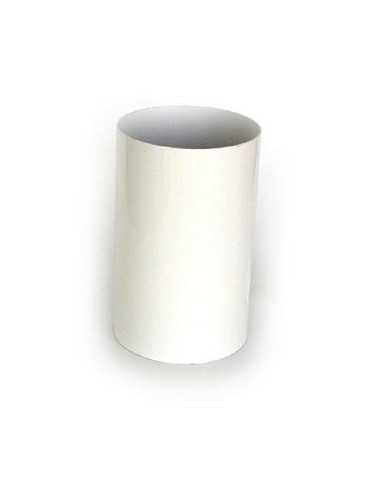 Tubo liso 100 cm. 125 mm. aluminio blanco NEGARRA