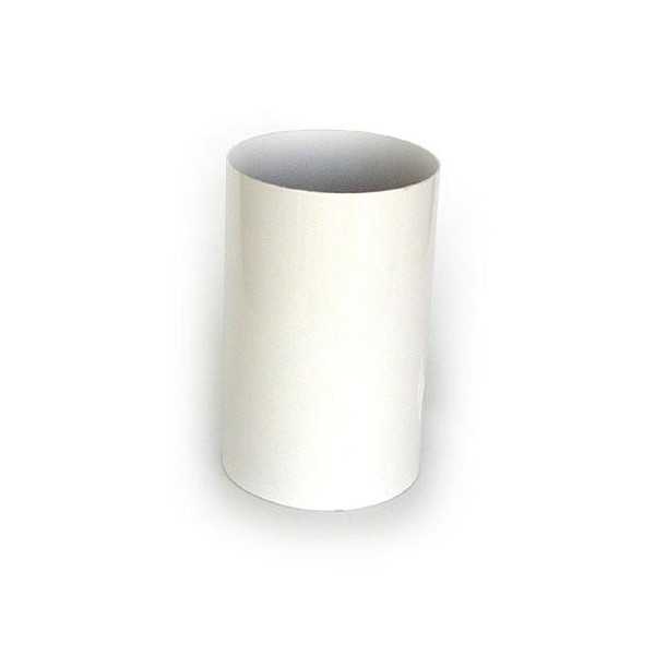 Tubo liso 100 cm. 125 mm. aluminio blanco NEGARRA