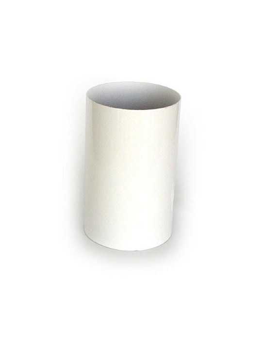 Tubo liso 100 cm. 125 mm. aluminio blanco NEGARRA