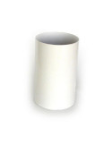 Tubo liso 100 cm. 125 mm. aluminio blanco NEGARRA