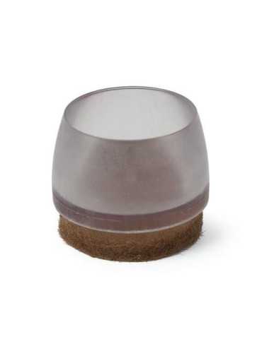 Contera ext. transp. 25MM fieltro marron (BOL-100) NESU