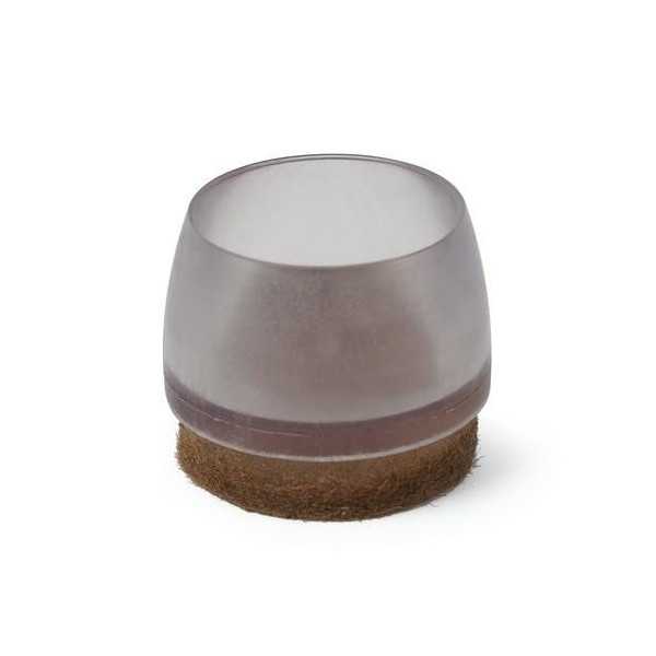 Contera ext. transp. 25MM fieltro marron (BOL-100) NESU