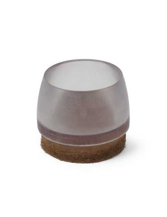 Contera ext. transp. 25MM fieltro marron (BOL-100) NESU