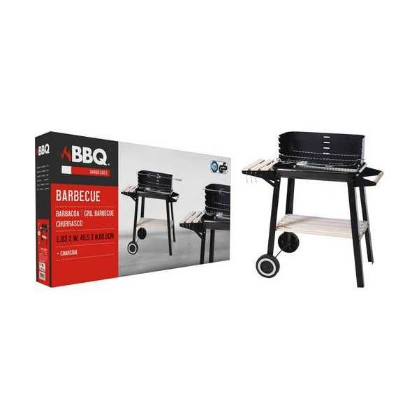 Barbacoa carbon rectangular 540X340X65 KOOPMAN