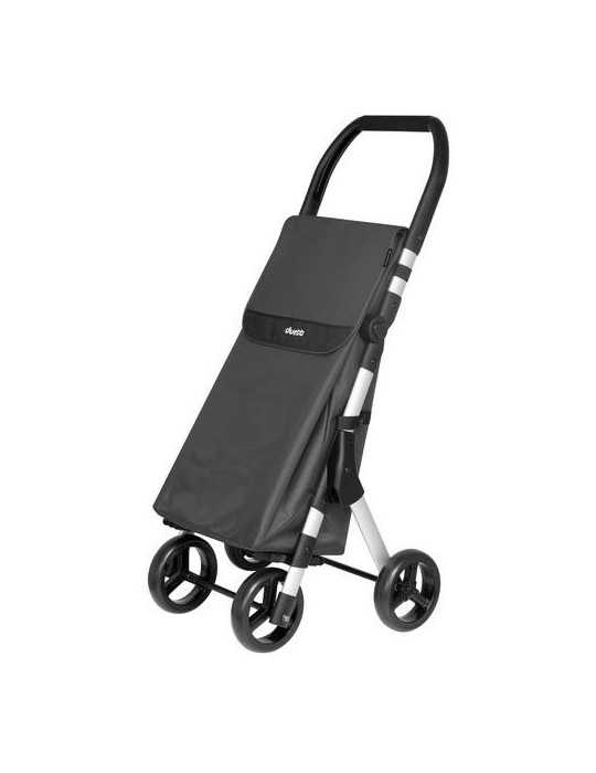 Carro de compra 46L muuvi up 4 ruedas negro PLAY